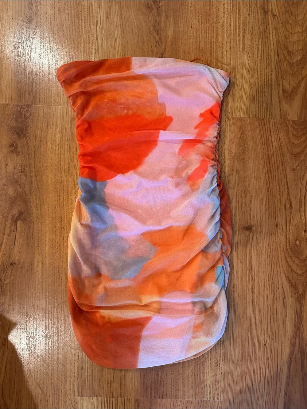 Princess Polly Bright Orange Strapless Tube Dress